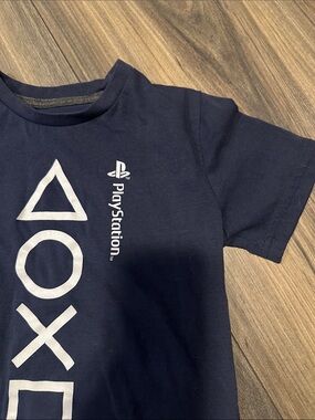 Sony Navy Blue PlayStation Tee with White Symbols